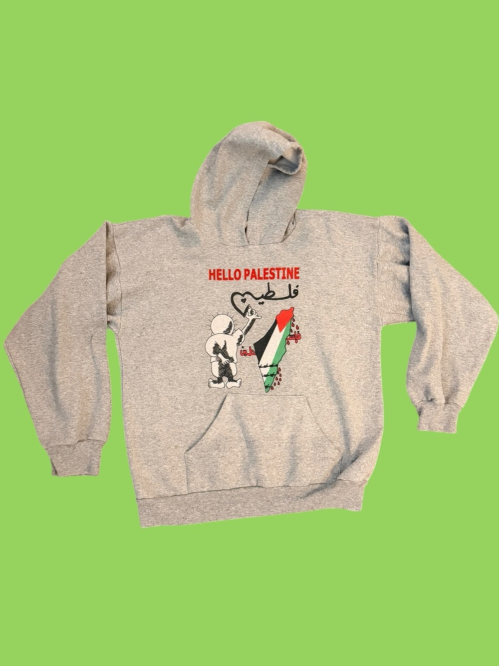 Vintage Palestine Hoodie Small X Small